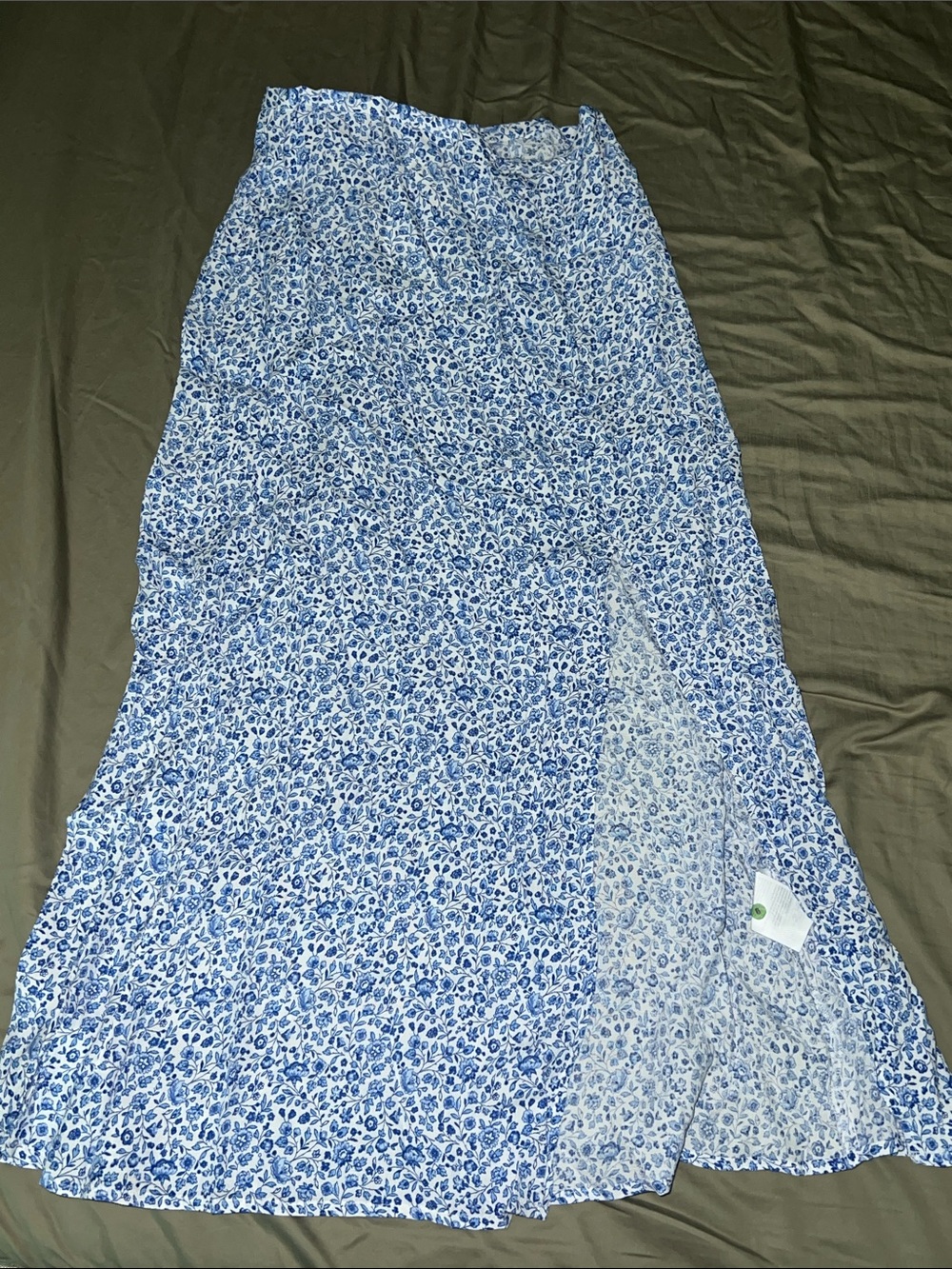 Women’s Blue Floral Skirt